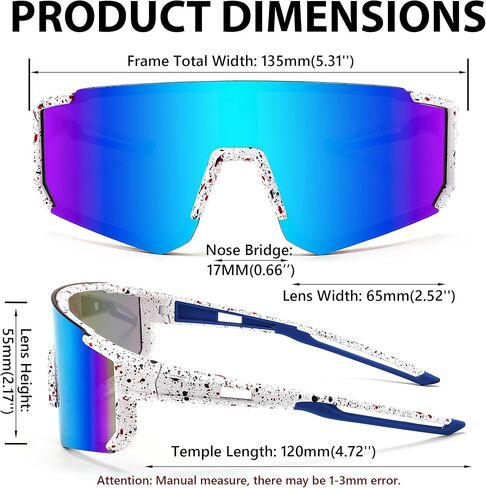 FEISEDY Kids Sunglasses Youth Baseball Sun Glasses, UV400 Sports Teens Cycling Shades for Boys Girls Age 8-16 B0048 in Saudi Arabia