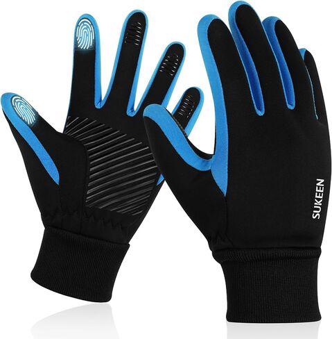 Sukeen Kids Winter Gloves, Touchscreen Anti-Slip Kids Cycling Gloves, Warm Windproof Kids Gloves Cold Weather, Lightweight Sports Gloves Boys Girls Running Cycling Biking in Saudi Arabia