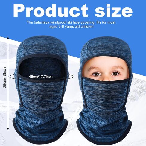 Syhood Kids Balaclava Face Mask Winter Ski Hat Face Covering Windproof Face Warmer for Cold Weather in Kuwait