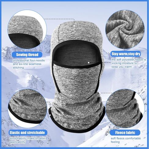 Syhood Kids Balaclava Face Mask Winter Ski Hat Face Covering Windproof Face Warmer for Cold Weather in Kuwait