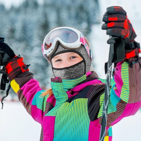 Syhood Kids Balaclava Face Mask Winter Ski Hat Face Covering Windproof Face Warmer for Cold Weather in Kuwait