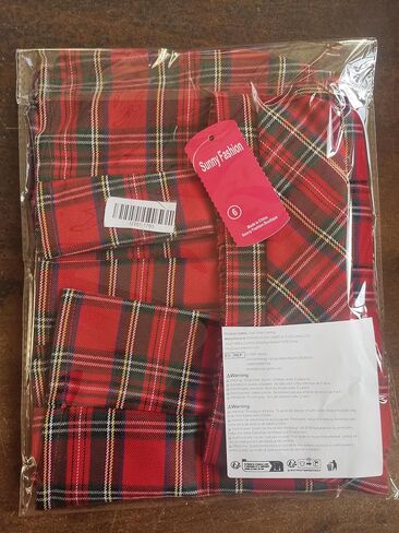 Sunny Fashion Girls Skirt Back School Uniform Red Tartan Skirt Size 4-14 in Saudi Arabia