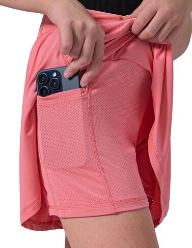 3-Pack Girls’ Athletic Skorts with Built-in Shorts & Adjustable Waist, Youth Skirts Tennis, Golf, Cheer, School in Kuwait