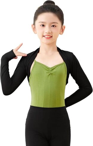 Girls Ballet Shrug, Long Sleeve Girls Dance Top Over Leotards for Dance, Gymnastics in Kuwait