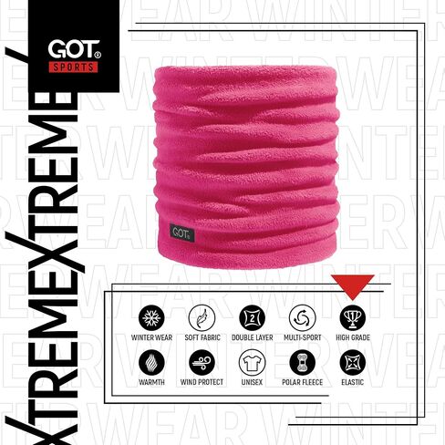 GOT Sports Kids Neck Warmer - Polar Fleece Ski Mask for Boys Girls - Double-Layer Scarf (Ages 3-6) in Saudi Arabia