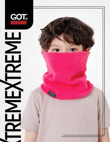 GOT Sports Kids Neck Warmer - Polar Fleece Ski Mask for Boys Girls - Double-Layer Scarf (Ages 3-6) in Saudi Arabia