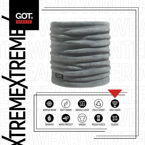 GOT Sports Kids Neck Warmer - Polar Fleece Ski Mask for Boys Girls - Double-Layer Scarf (Ages 3-6) in Saudi Arabia