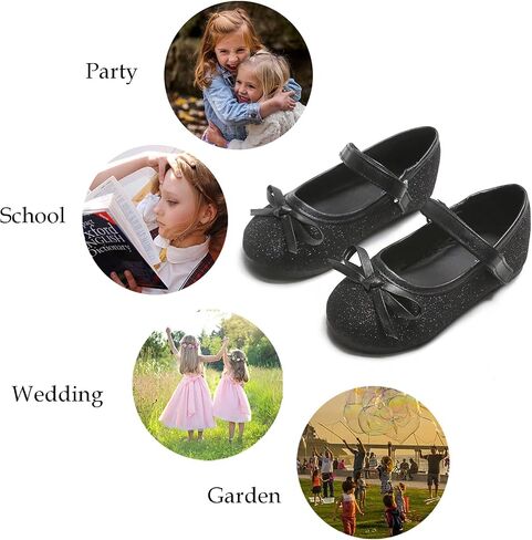 GINFIVE Toddler Girls Dress Shoes Little Girls Mary Janes Ballerina Flats Shoes Toddler in Saudi Arabia