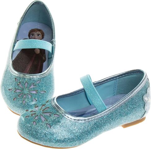 Disney Girls Mary Jane Flats - Kids Character Princess Dress up Slip-on Shoes (Toddler/Little Kid) in Saudi Arabia