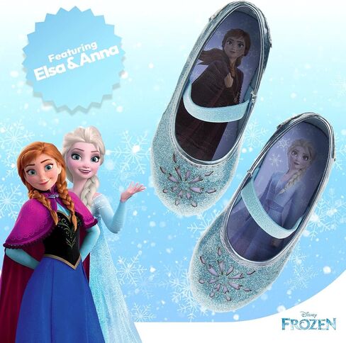 Disney Girls Mary Jane Flats - Kids Character Princess Dress up Slip-on Shoes (Toddler/Little Kid) in Saudi Arabia