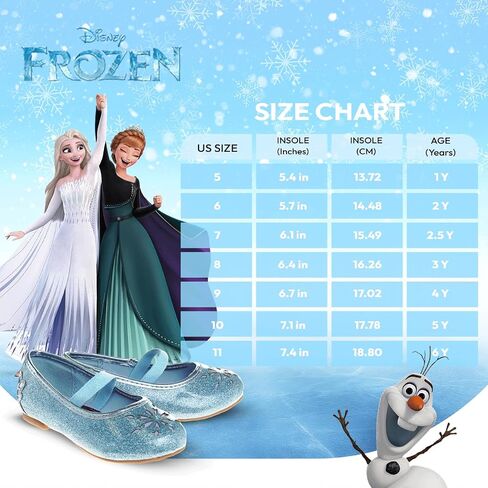 Disney Girls Mary Jane Flats - Kids Character Princess Dress up Slip-on Shoes (Toddler/Little Kid) in Saudi Arabia