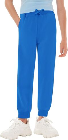 Haloumoning Boys Jogger Sweatpants Kids Summer Drawstring Elastic Waistband Athletic Pants with Poctkets 5-14 Years in Saudi Arabia