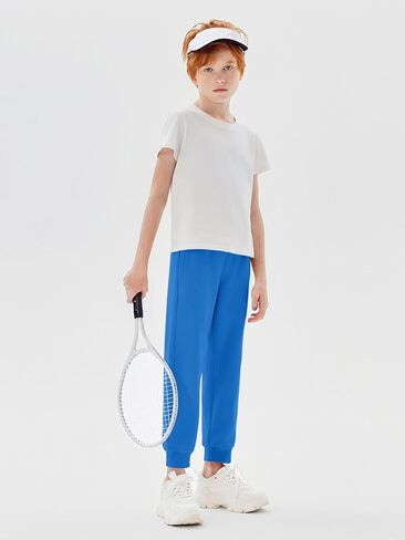 Haloumoning Boys Jogger Sweatpants Kids Summer Drawstring Elastic Waistband Athletic Pants with Poctkets 5-14 Years in Saudi Arabia
