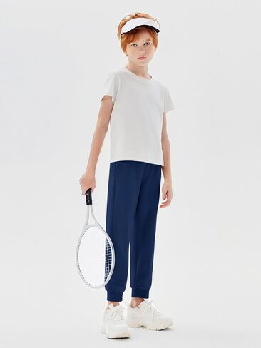 Haloumoning Boys Jogger Sweatpants Kids Summer Drawstring Elastic Waistband Athletic Pants with Poctkets 5-14 Years in Saudi Arabia