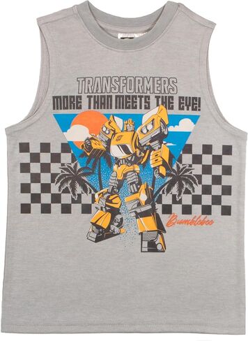 Transformers Boys 3 Piece Short Set Short Sleeve Shirt Tank Top Shirt and Shorts 3 Pack Bundle Set for Kids in Kuwait