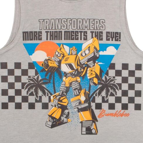 Transformers Boys 3 Piece Short Set Short Sleeve Shirt Tank Top Shirt and Shorts 3 Pack Bundle Set for Kids in Kuwait