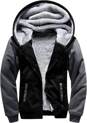 GEEK LIGHTING Boys Sherpa Lined Hoodie Kids Fleece Sweatshirt Full Zip Hooded Jacket in Saudi Arabia