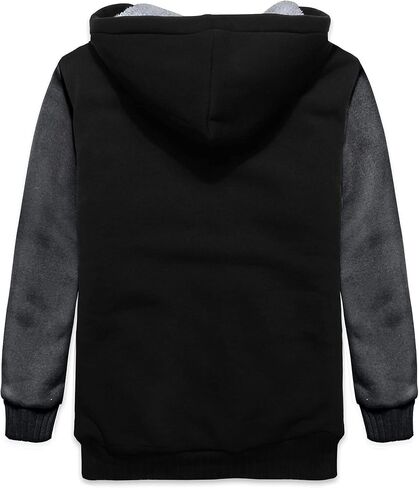 GEEK LIGHTING Boys Sherpa Lined Hoodie Kids Fleece Sweatshirt Full Zip Hooded Jacket in Saudi Arabia