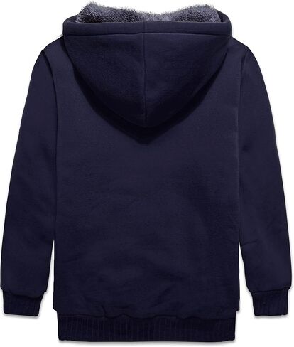 GEEK LIGHTING Boys Sherpa Lined Hoodie Kids Fleece Sweatshirt Full Zip Hooded Jacket in Saudi Arabia