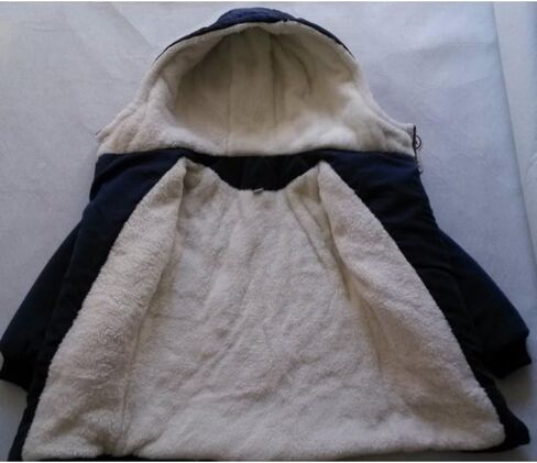 Mallimoda Boy's Thick Cotton-Padded Parka Jacket Hooded Fleece Coat in Saudi Arabia