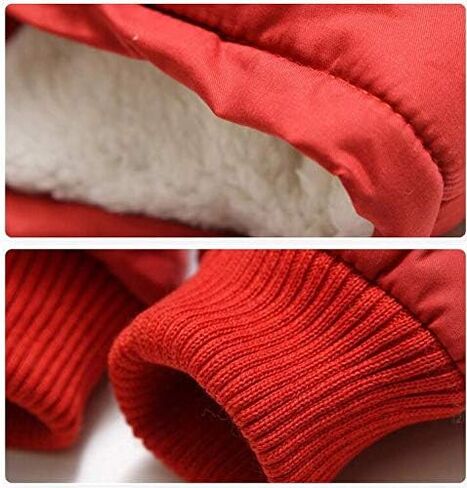 Mallimoda Boy's Thick Cotton-Padded Parka Jacket Hooded Fleece Coat in Saudi Arabia