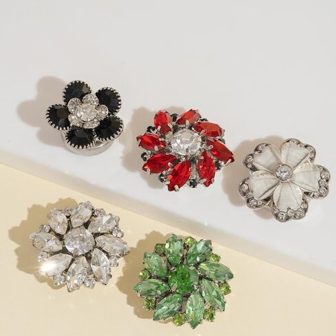 Button Covers Set 6pcs for Women, Women's Rhinestone Button Cover Cufflinks, Button Cover for Shirt, Tuxedo Business, Formal Attend Accessories Christmas Gift For Men Women in Saudi Arabia