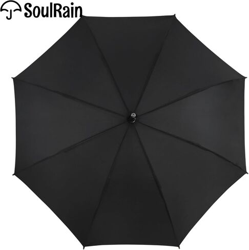SoulRain 48" Arc Classic Wood Handle Umbrella Auto Open Windproof clear Unbreakable Stick Rain Umbrella in Saudi Arabia