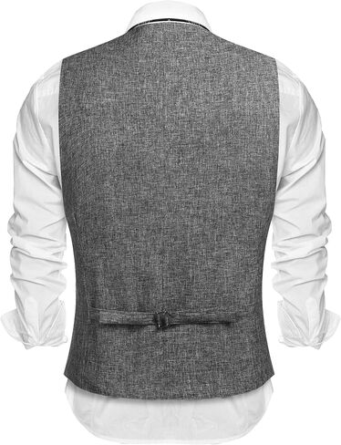 COOFANDY Men's Casual Business Vests Lightweight Waistcoat Slim Fit Suit Vest in Saudi Arabia