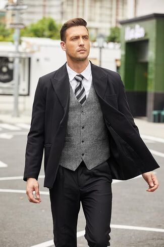 COOFANDY Men's Casual Business Vests Lightweight Waistcoat Slim Fit Suit Vest in Saudi Arabia