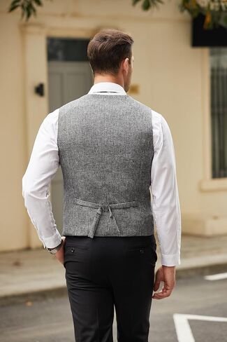 COOFANDY Men's Casual Business Vests Lightweight Waistcoat Slim Fit Suit Vest in Saudi Arabia