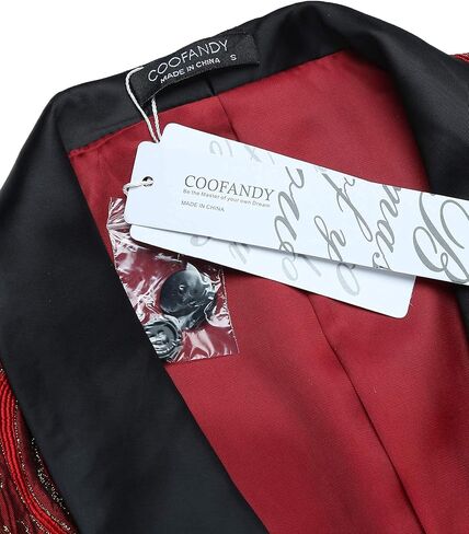 COOFANDY Men's Floral Tuxedo Jacket Luxury Embroidered Wedding Blazer Dress Suit for Party Dinner in Kuwait