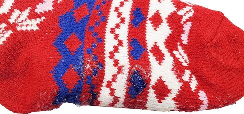 Kids Fluffy Thermal Sherpa Socks, 3 Pairs, Cute Christmas Slipper Winter Non Skid, Warm Ultra Soft Boys Girls in Kuwait