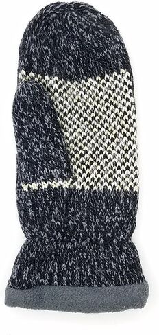 BRUCERIVER Women Snowflake Knit Mittens with Warm Thinsulate Fleece Lining in Kuwait