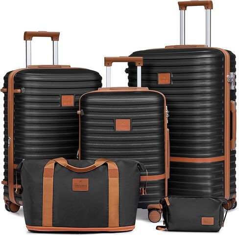 Joyway Expandable Luggage Sets 5 Piece, Hard Case Suitcase Set with Spinner Wheels, Hardshell Lightweight Travel Luggage with TSA Lock in Saudi Arabia