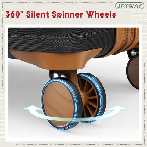 Joyway Expandable Luggage Sets 5 Piece, Hard Case Suitcase Set with Spinner Wheels, Hardshell Lightweight Travel Luggage with TSA Lock in Saudi Arabia