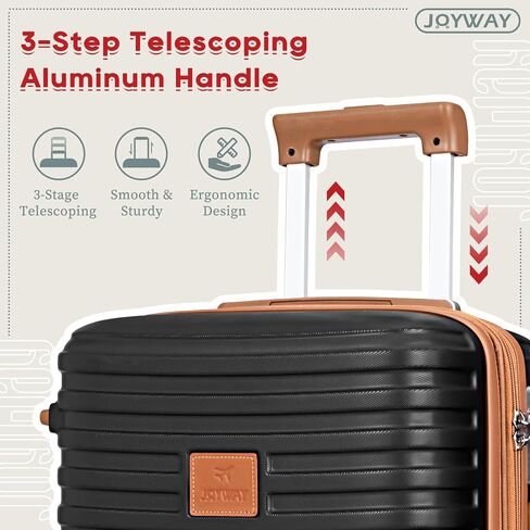 Joyway Expandable Luggage Sets 5 Piece, Hard Case Suitcase Set with Spinner Wheels, Hardshell Lightweight Travel Luggage with TSA Lock in Saudi Arabia