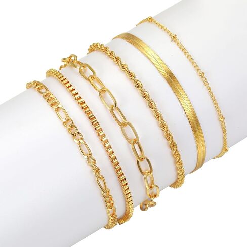 NEWITIN 69 Pieces Gold Jewelry Set for Women Fashion Costume Jewelry Gold Plated Necklace Bracelet Gold Earrings Set for Women in Saudi Arabia