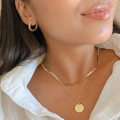 NEWITIN 69 Pieces Gold Jewelry Set for Women Fashion Costume Jewelry Gold Plated Necklace Bracelet Gold Earrings Set for Women in Saudi Arabia