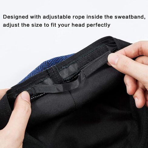 Men Ivy Hat Newsboy Cap - Classic Wool Blend Tweed Flat Cap Cabbie Hat Men in Kuwait