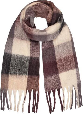 Womens Scarf Winter Big Colorful Checked Thick Warm Soft Scarves Casual Tassel Blanket Scarf in Saudi Arabia