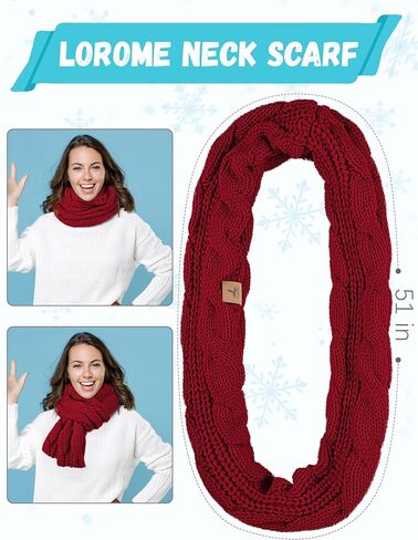 قفازات وشاح قبعة الشتاء وتدفئة الأذن، قبعة صغيرة متماسكة دافئة تعمل باللمس مجموعة قفازات هدايا الشتاء أوشحة الرقبة للنساء in Kuwait