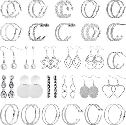 NEWITIN 69 Pieces Gold Jewelry Set for Women Fashion Costume Jewelry Gold Plated Necklace Bracelet Gold Earrings Set for Women in Kuwait