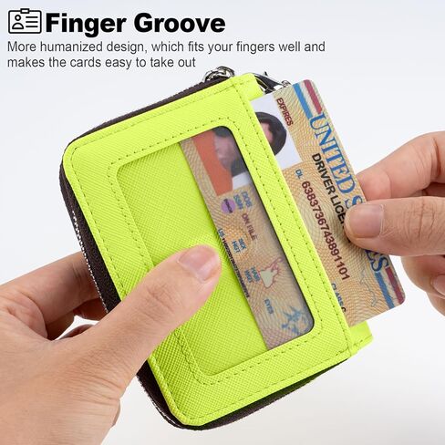 حامل بطاقات الائتمان من مايسكي، محفظة بطاقات الائتمان بسحاب للنساء، حامل حافظات بطاقات الأكورديون الصغيرة، محفظة سلسلة المفاتيح، أسود in Kuwait