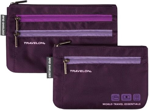 Travelon World Travel Essentials Set of 2 Currency and Passport Organizers in Saudi Arabia
