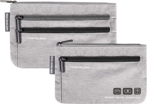 Travelon World Travel Essentials Set of 2 Currency and Passport Organizers in Saudi Arabia