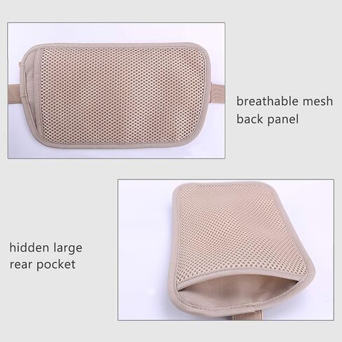 Money Belt for Travel, Slim RFID Blocking Women and Men Hidden Travel Pouch Under Clothes, Passport Holder Protect Cash, Documents, Credit Card, Bonus 2 RFID Sleeves in Kuwait
