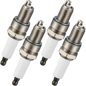 BDFHYK 1275 Iridium Spark Plugs Compatible with AN650 DR-Z400 KLX250R KLX300R KLX400R FC400 FC600 GT250 GT650 WR250F WR400F YFZ450 YZ250F YZ400F YZ450F etc. Engine Replacement for CR8E, Set of 4