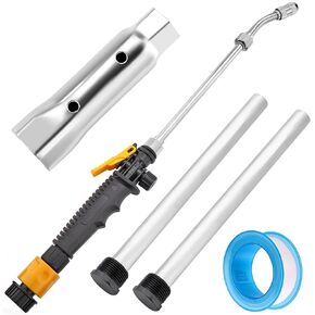 4 عبوات من Mornajina قضيب الأنود لسخان المياه RV ومجموعة عصا تدفق سخان المياه RV، 9.25 بوصة طول × 3/4 بوصة NPT قضيب مغنيسيوم وأنبوب معدني فلوشر خزان المياه RV قضيب الأنود لسخان المياه الساخنة in Kuwait