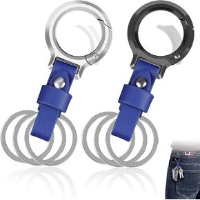 2pcs leather keychains and 6 keyrings.Unisex keychain, multi-colored leather options, family gifts