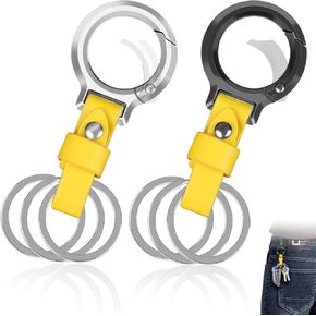 2pcs leather keychains and 6 keyrings.Unisex keychain, multi-colored leather options, family gifts in Kuwait